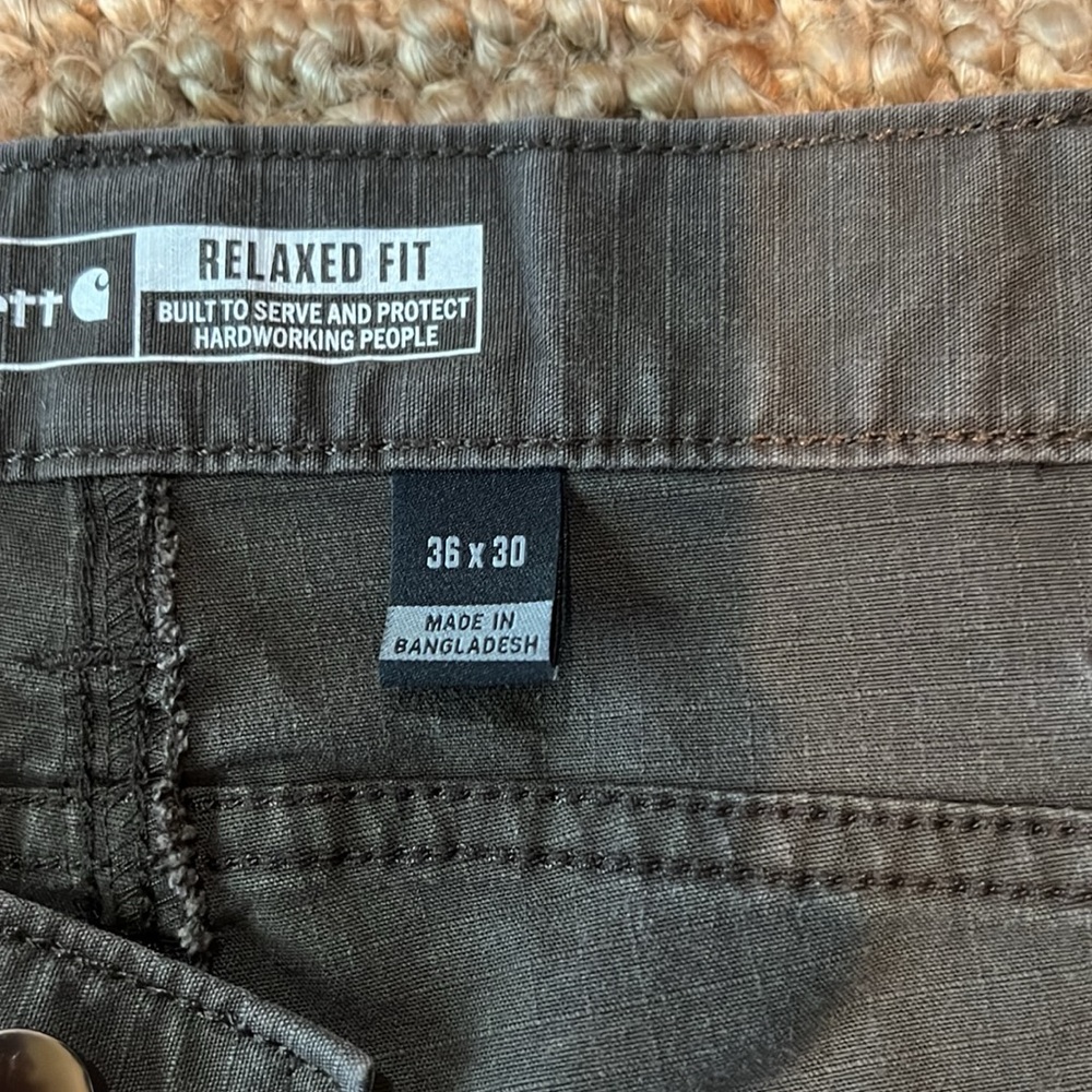 Carhartt Dark Gray Cargo Pants for Men size 36 x 30 relaxed fit - Picture 10 of 12
